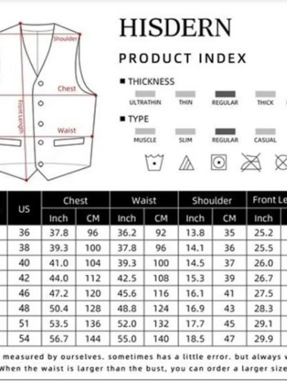 #.   HISDERN Men's Suit Vest Black Business Formal Dress Waistcoat Vest. Size:XL